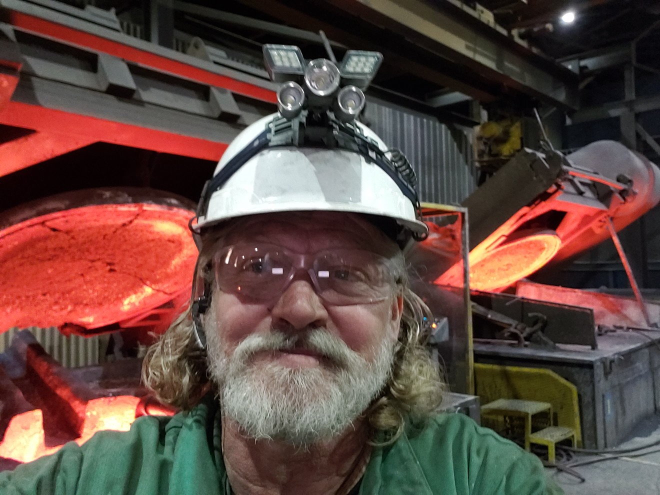 Walter Dingfelder in PPE at a foundry environment